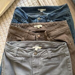 CAbi Women's Jeans - Denim Blue, Earthy Brown, Classic Gray